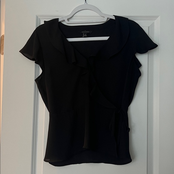 Banana Republic Tops - Banana Republic Black Ruffle Top